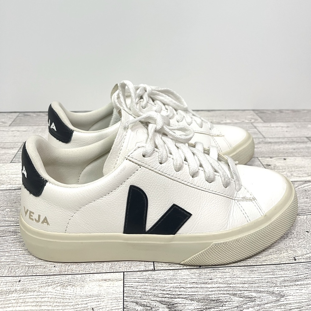 Veja White and Black Sneakers women 5